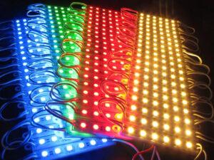 Цветные светодиодные модули с диодами SMD 2835 - использование в рекламной подсветке